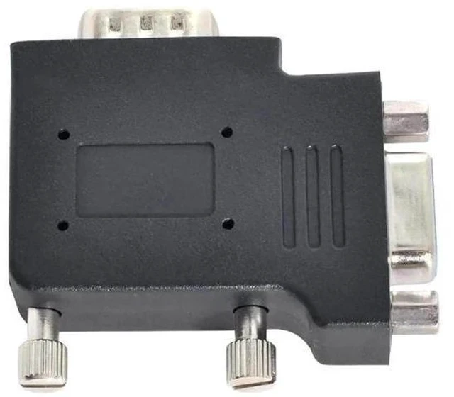 Alt view image 5 of 6 - Vertical Flat Left 90 Degree VGA SVGA Male to Female Extension Adapter, Black Right Angle VGA Extender