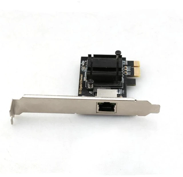Alt view image 6 of 7 - PCIe Single Port 5G Ethernet Network Card RJ45 Copper 5GBASE-T, PXE Diskless Boot, Gaming NIC, RTL8126 Chip, Wired LAN Adapter