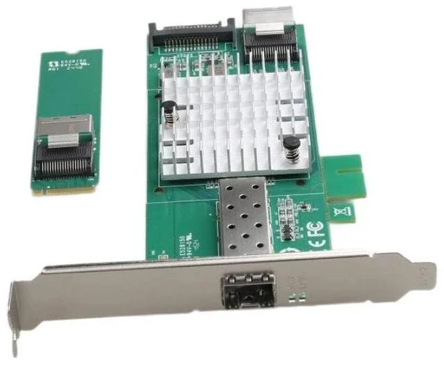 Main image of M.2 to 10G SFP+ Fiber Network Card 82599 10Gbps Ethernet Adapter, X520-DA1, for Cybercafé / Gaming Hotel / Diskless Boot / LAN Center