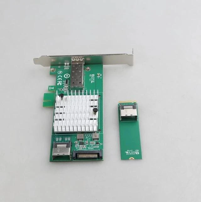 Alt view image 4 of 5 - M.2 to 10G SFP+ Fiber Network Card 82599 10Gbps Ethernet Adapter, X520-DA1, for Cybercafé / Gaming Hotel / Diskless Boot / LAN Center
