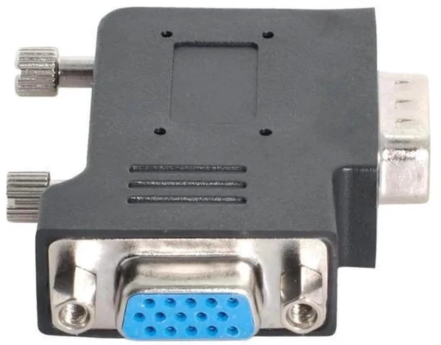 Alt view image 3 of 5 - Vertical Flat Left 90 Degree VGA SVGA Male to Female Extension Right Angle Adapter