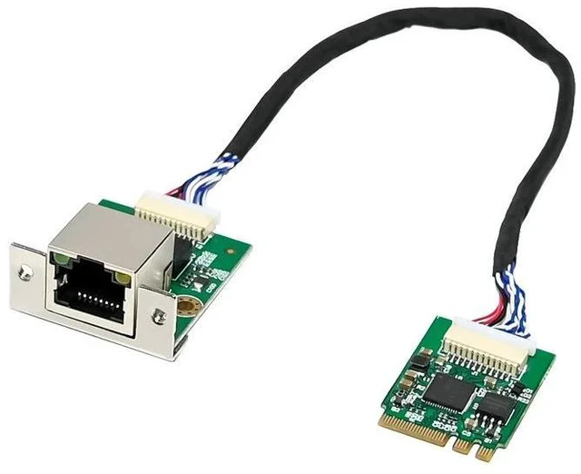Alt view image 3 of 3 - M.2 A+E Key 2.5G Ethernet Network Card Intel I226 Chipset, Single RJ45 Port Server Grade NIC for Industrial Control Gaming PC Desktop Mini PC Workstation with 20cm Cable Plug and Play Windows Linux