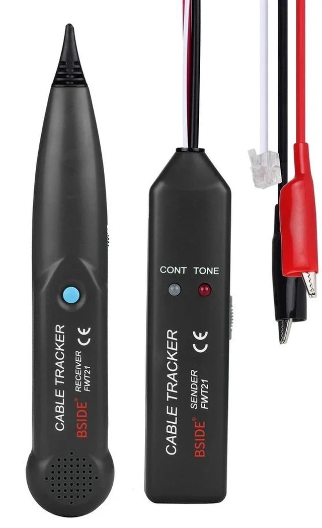 Main image of Network Cable Tester FWT21 RJ11 Telephone Line Finder & Wire Tracker with Tone Generator, Continuity Test for Cable Break Diagnosis
