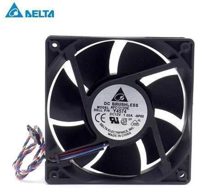 Alt view image 3 of 6 - 40pcs AFC1212DE 12038 12cm 120mm DC 12V 1.6A pwm ball fan thermostat inverter server cooling fan