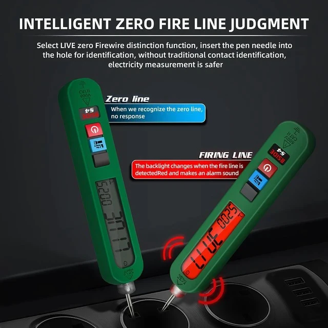 Alt view image 5 of 7 - Rechargeable Electric Test Pen S4X Induction AC Voltage Tester, Non-Contact Sensing, Breakpoint Detection, with LED Illumination - S4