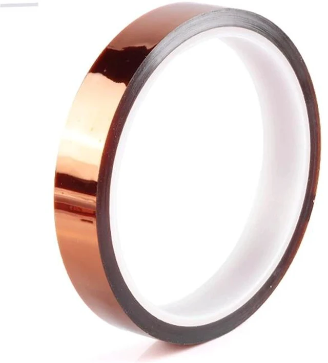 Main image of High-Temperature Polyimide Tape with Silicone Adhesive - 1/8'', 1/4'', 1/2'', 1'' Multi-Size Bundle for Masking, Soldering, Electronics