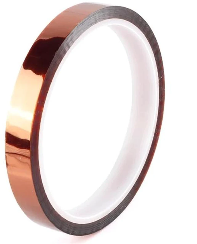 Main image of High-Temperature Polyimide Tape with Silicone Adhesive - 1/8'', 1/4'', 1/2'', 1'' Multi-Size Bundle for Masking, Soldering, Electronics