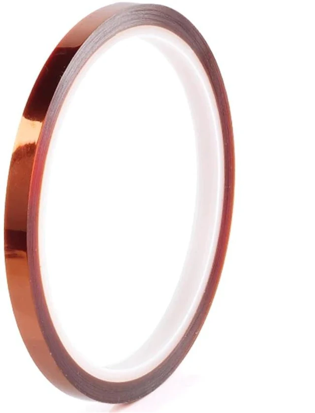 Main image of High-Temperature Polyimide Tape with Silicone Adhesive - 1/8'', 1/4'', 1/2'', 1'' Multi-Size Bundle for Masking, Soldering, Electronics
