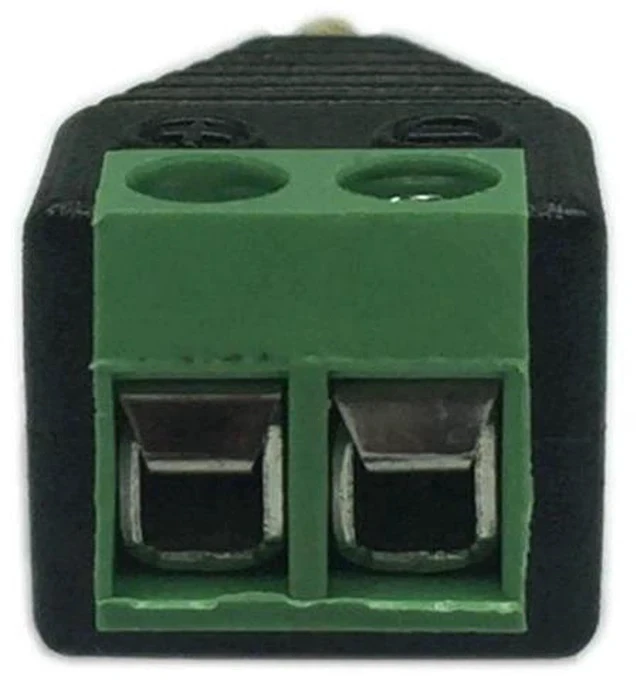 Alt view image 3 of 4 - 2 Pack Solderless 3.5mm TS Mono Male to 2-Pin Screw Terminal Adapter, Mono Audio Balun AUX Converter