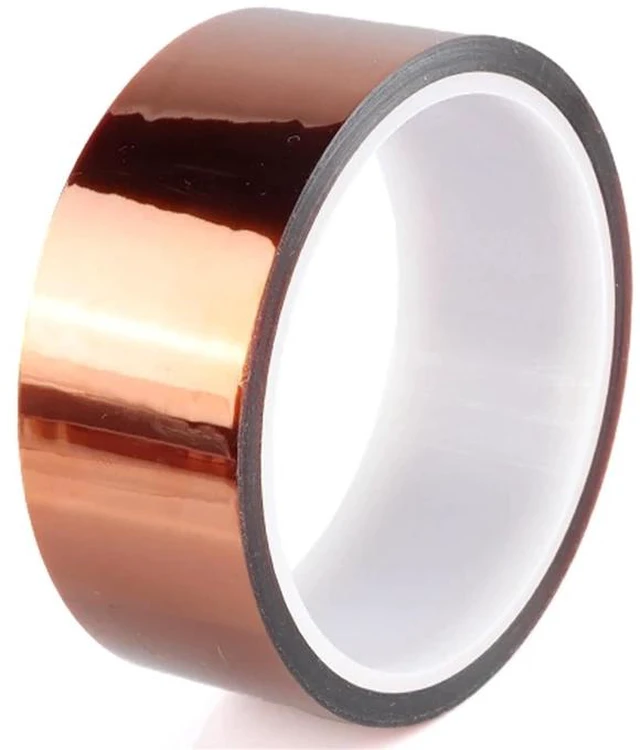 Main image of High-Temperature Polyimide Tape with Silicone Adhesive - 1/8'', 1/4'', 1/2'', 1'' Multi-Size Bundle for Masking, Soldering, Electronics