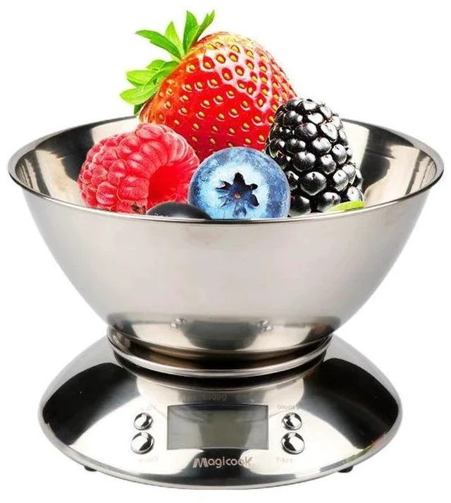 Main image of 5kg/1g Stainless Steel Kitchen Scale with Mixing Bowl High-Precision Digital Food Scale, Smart Timer Function for Baking & Cooking, Household Use