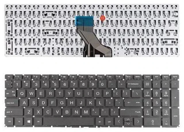 Main image of US Keyboard for HP Pavilion 15 DA 250 255 G7 Gen7 BLACK Without backlit