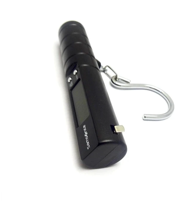 Alt view image 2 of 5 - NS-18 Portable Handheld Luggage Scale with Tape Measure 50kg Capacity, Compact Digital Weighing Scale for Suitcase, Parcel & Travel