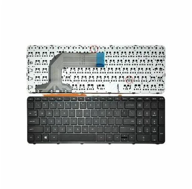 Main image of US Keyboard for HP Pavilion 17-e GLOSSY FRAME BLACK Without Point