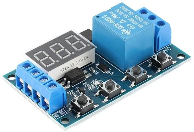 Alt view image 2 of 6 - HW-521B 1-Channel Timer Relay Module Delay DC 6-30V Power Off Disconnect Trigger Delay Cycle Timer with LED Display Circuit On Type-C USB-C Interface, Smart Home Controller