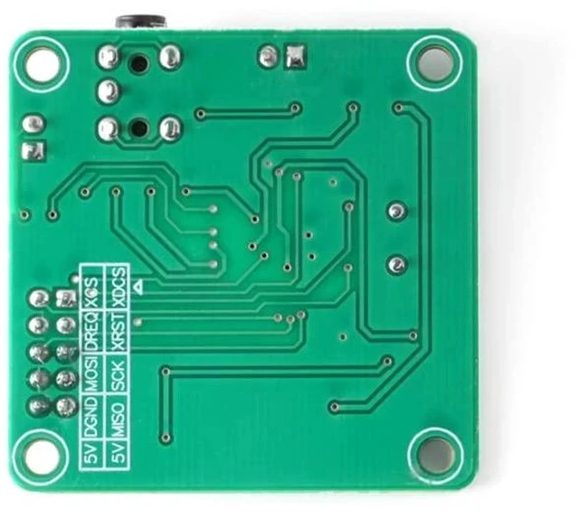 Alt view image 3 of 5 - VS1053 MP3 Audio Player Module Audio Decoder MP3 Player Board Recording Onboard Microphone SPI Interface Output Port Audio Sound Board 1.8V 3.3V AMS-1117 Chip 800mA 12.228Mhz