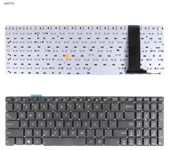 Main image of US Keyboard for ASUS N56 N56V U500VZ N76 N76VM N76VJ BLACK With foil no FRAME