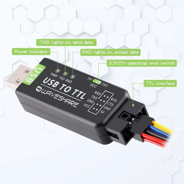 Alt view image 2 of 7 - Industrial USB to Serial Adapter UART Serial Adapter FT232RL Serial to USB Converter USB to TTL Adapter Port Module Support Multi Systems and Multi Protection Circuits with Shell