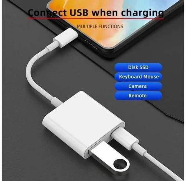 Alt view image 2 of 7 - USB-C to USB 3.0 Type-A Female Adapter, PD Charging & Data Converter for Mac, Laptops, Tablets & Phones