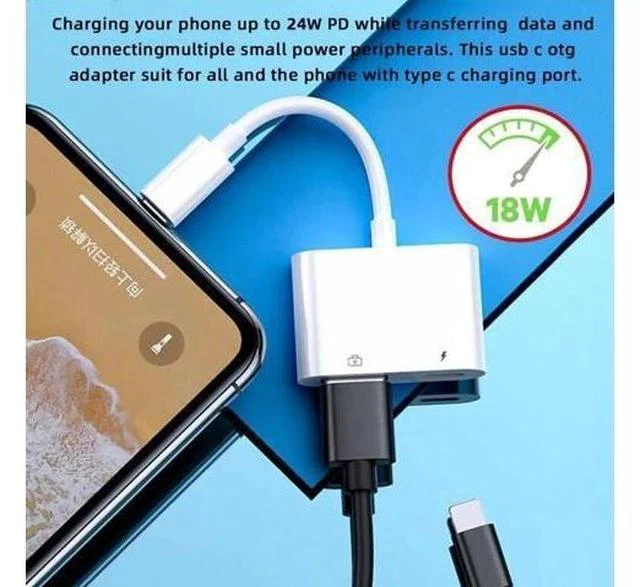 Alt view image 7 of 7 - USB-C to USB 3.0 Type-A Female Adapter, PD Charging & Data Converter for Mac, Laptops, Tablets & Phones