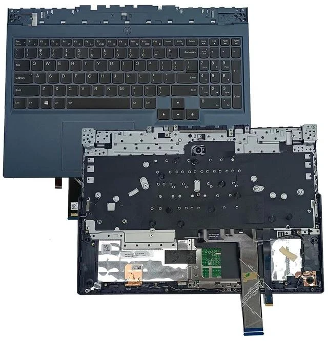 Alt view image 3 of 7 - Replacement for Lenovo Legion 5-15ACH6 82JW Laptop Upper Top Cover Case Palmrest Backlit US Keyboard Touchpad Assembly Part 5CB1C93036