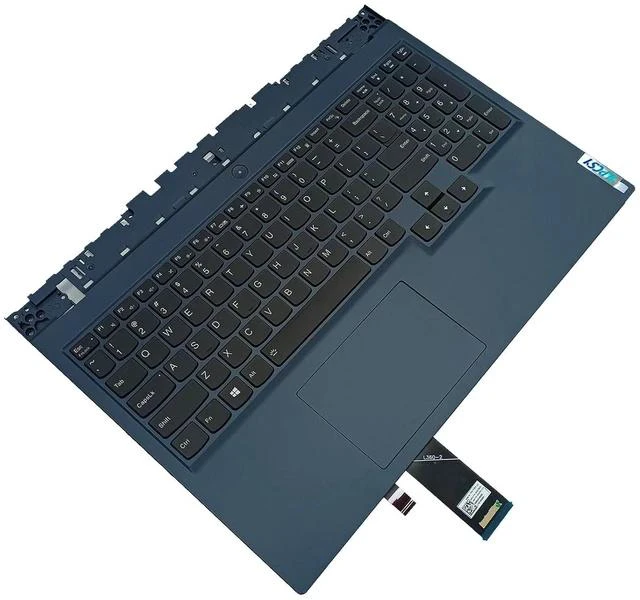 Alt view image 4 of 7 - Replacement for Lenovo Legion 5-15ACH6 82JW Laptop Upper Top Cover Case Palmrest Backlit US Keyboard Touchpad Assembly Part 5CB1C93036
