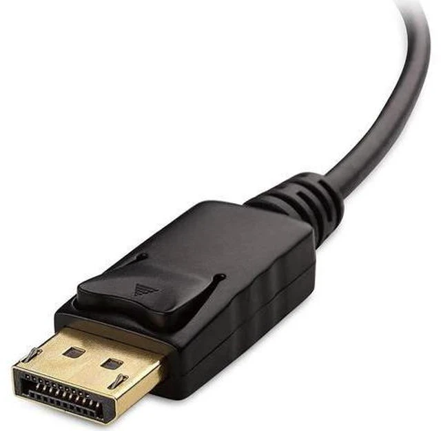Alt view image 7 of 7 - Black DP Male to HDMI Female Adapter, DisplayPort to HDMI Audio Video Converter for DP Laptops Desktops to HDMI Monitors HDTV Projectors