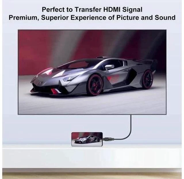 Alt view image 3 of 6 - 2 Pack Gold-Plated Micro HDMI Male to HDMI Female Adapter, 4K 3D ARC Ethernet Supported Micro HDMI to HDMI Converter for Camera Laptop Smartphone