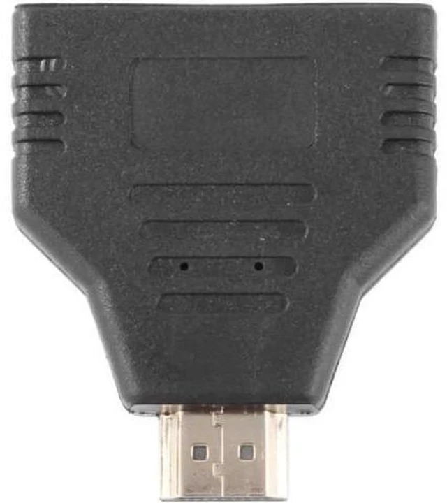 Alt view image 6 of 6 - 1 Pack 1080P HDMI Splitter Cable Adapter, Male to Dual Female 1 in 2 Out HDMI Mirror Extender for Synchronous Dual Display