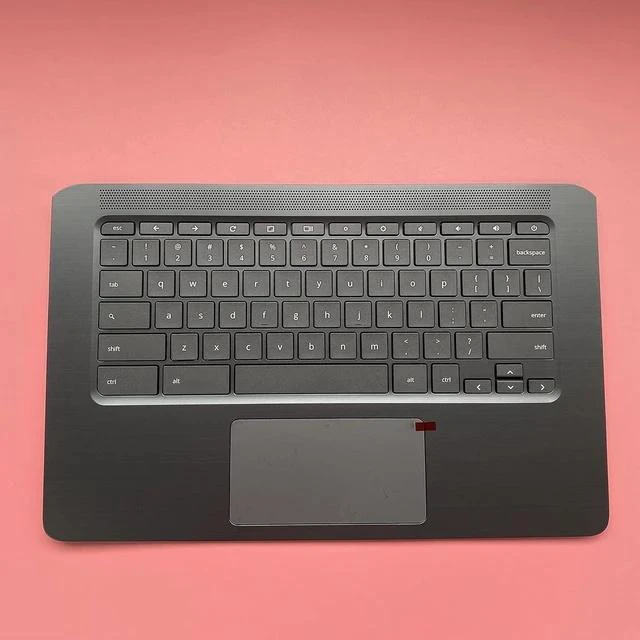 Alt view image 3 of 7 - for HP Chromebook 14 G5 Upper Palmrest Case with Keyboard Trackpad L14354-001 L14355-001