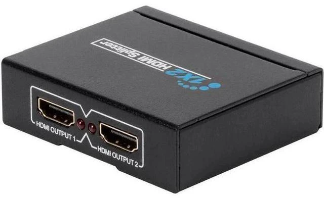 Alt view image 6 of 6 - Mini 1x2 HDMI Splitter 4K Ultra HD 1080P@60Hz, USB Powered 1 Input to 2 Output HDMI Distribution Splitter