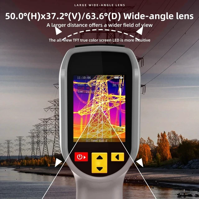 Alt view image 3 of 7 - HX2 Handheld Thermal Imaging Camera Dual-Band Fusion with Visible Light, 240×320 IR Resolution, High-Resolution Thermal Imager, Electrical & Pipeline Inspection Tester