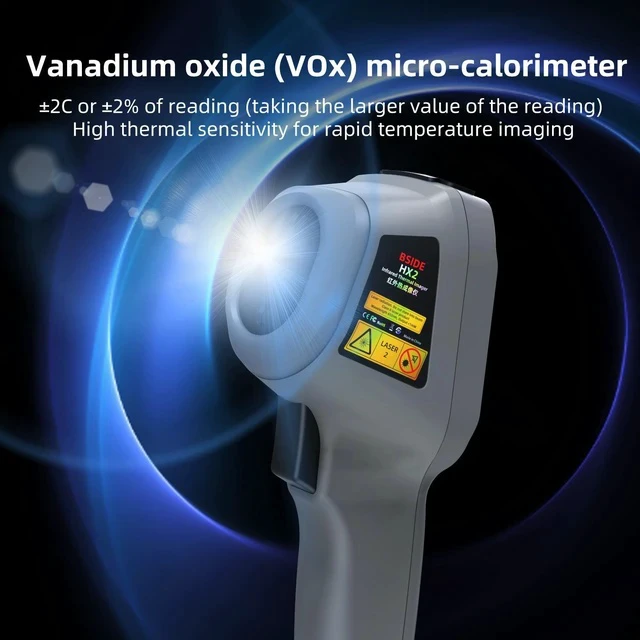 Alt view image 4 of 7 - HX2 Handheld Thermal Imaging Camera Dual-Band Fusion with Visible Light, 240×320 IR Resolution, High-Resolution Thermal Imager, Electrical & Pipeline Inspection Tester