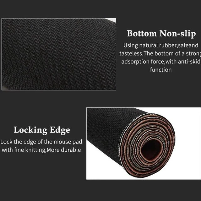 Alt view image 3 of 4 - Gaming Mouse Pad Mat Laptop Gaming Mousepad Anti-slip Natural Rubber Fashion Office Notebook Pad