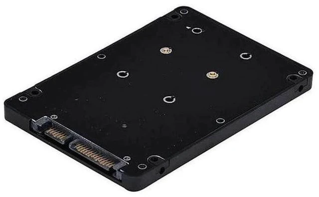 Alt view image 5 of 5 - Mini PCIe mSATA SSD to 2.5 Inch SATA3 Adapter Card with Enclosure & Mounting Screws
