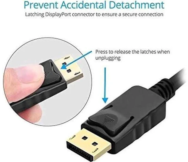 Alt view image 6 of 7 - Black DisplayPort Male to HDMI Female Adapter, DP to HDMI Video Converter for Desktops Laptops to HDMI Monitors TVs