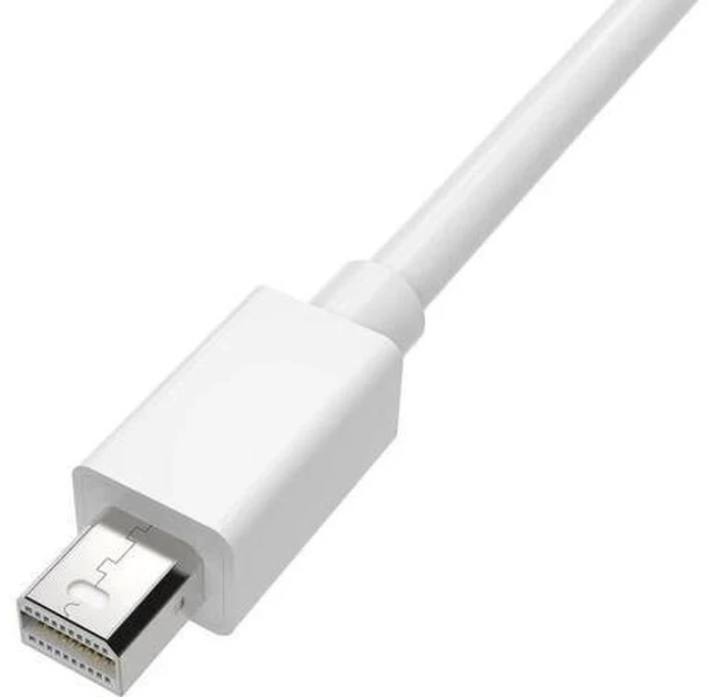 Alt view image 2 of 4 - Active Thunderbolt Mini DisplayPort to VGA Adapter, Mini DP to VGA Converter Supports Max 1920x1200 1080P Full HD, Compact White MDP to VGA Dongle for Laptop, PC, Monitor, Projector