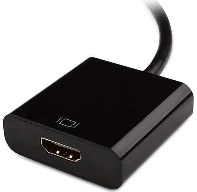 Alt view image 3 of 7 - Black Unidirectional DP Male to HDMI Female Adapter, DisplayPort to HDMI Converter for DP Laptops Desktops GPUs Connect to HDMI Monitor TV Projector