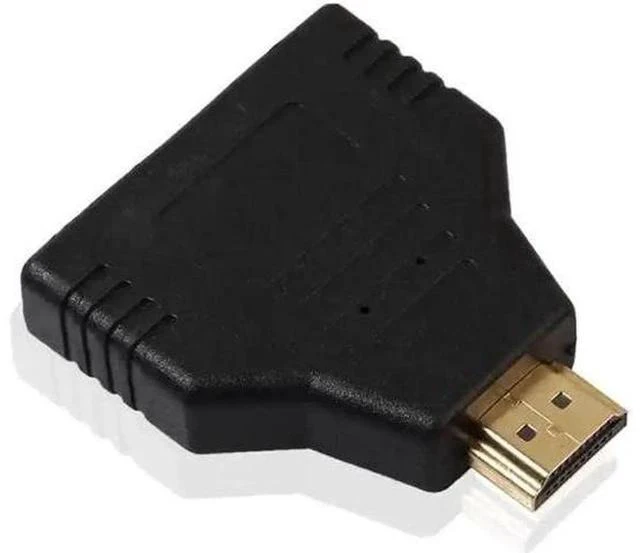 Main image of 1080P 1 in 2 Out HDMI Splitter Cable, HDMI Male to Dual Female Port Audio Video Converter (1 Pack)