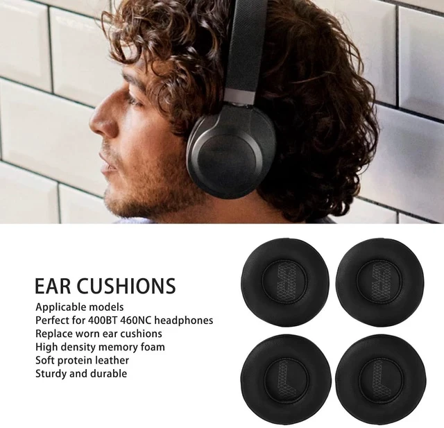 Alt view image 2 of 7 - Replacement Earpads for Live 400BT 460NC Headphones, 2 Pairs Noise Isolation Memory Foam Ear Cushions Cover for 400BT 460NC, Ear Pads Cushions Replacement
