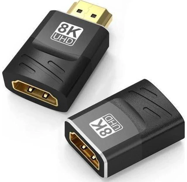 Main image of 2 Pack HDMI 2.1 Female to Female Coupler Adapter, 8K@60Hz 4K@120Hz HDR eARC HDMI Extension Connector for HDTV PC Laptop Monitor PS5