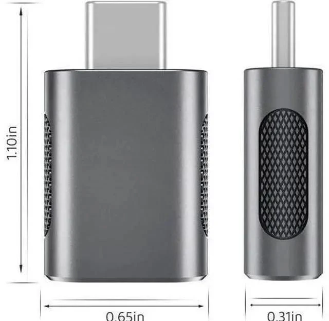 Main image of 4 Pack 10Gbps USB C to USB 3.0 OTG Adapter, Type C Male to USB A Female Converter, Thunderbolt 3/4 Compatible for MacBook, iPad, iMac, Space Grey