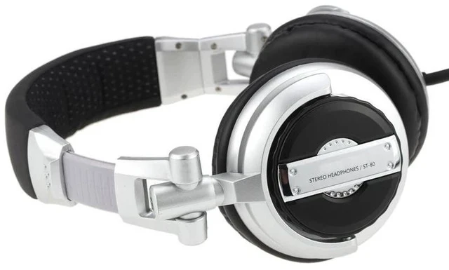 Alt view image 3 of 7 - GAE-900 Over-Ear HiFi DJ Monitor Headphones Heavy Bass, 3D Sound Effect, VR Headset Compatible, Wired Headband Headphone
