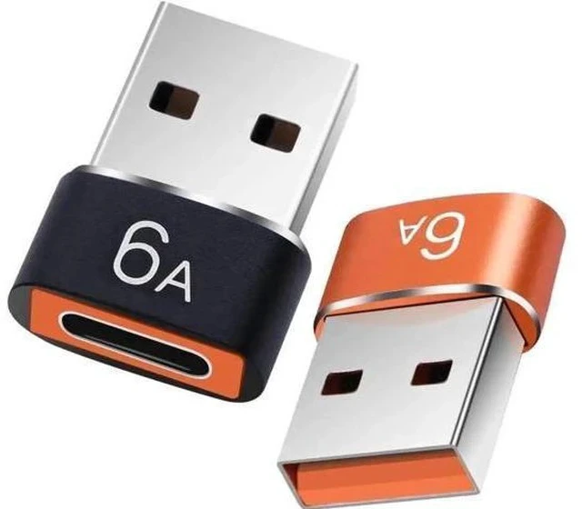 Alt view image 4 of 7 - 3 Pack USB-C to USB Adapter, Type-C Male to USB-A Female Converter, Fast Transfer Connector for Phones & Laptops