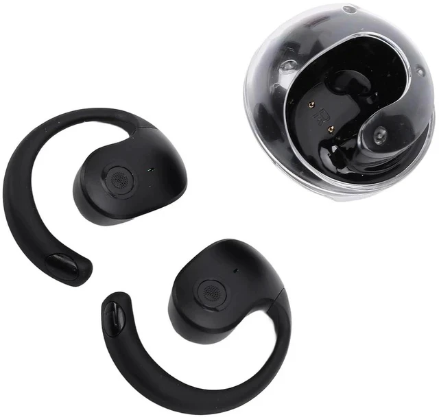 Alt view image 2 of 7 - Earbud Translator in Real Time, Plugs Translator Earbuds, 144 Languages Online Translation 5.4 Wireless Over Ear Earbuds with APP for Travel Music and Calls (Black)