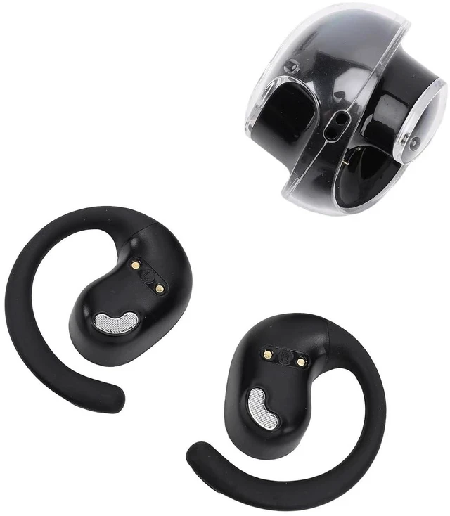 Alt view image 7 of 7 - Earbud Translator in Real Time, Plugs Translator Earbuds, 144 Languages Online Translation 5.4 Wireless Over Ear Earbuds with APP for Travel Music and Calls (Black)