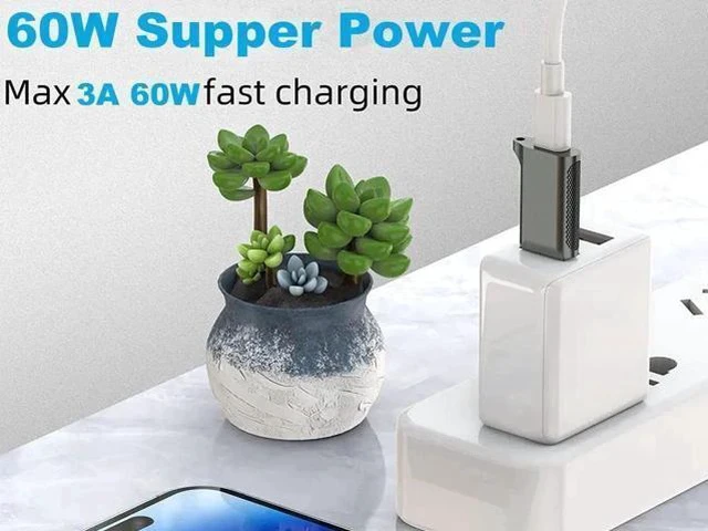 Alt view image 4 of 6 - 1 Pack USB 3.2 Gen2 USB-C Female to USB-A Male Adapter, Double-Sided Plug 10Gbps Converter for Fast Charging, Data Sync & USB-C Headset Audio