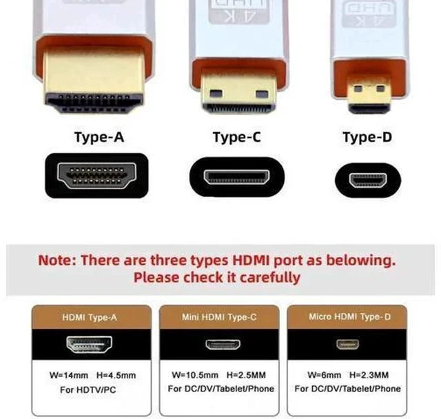 Alt view image 6 of 7 - 10cm Micro HDMI Type D Female to Mini HDMI Type C Male Converter Cable, HDMI 1.4 Cord for Camera Monitor