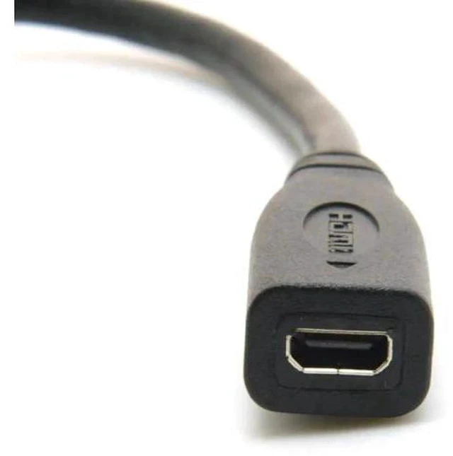 Alt view image 7 of 7 - 10cm Micro HDMI Type D Female to Mini HDMI Type C Male Converter Cable, HDMI 1.4 Cord for Camera Monitor