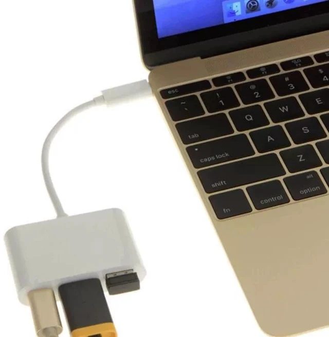 Alt view image 3 of 3 - USB-C to HDMI + USB 3.0 High-Speed Adapter Aluminum 4K@30Hz Video Converter, Extends Display & Adds USB-A Port for Laptop/Phone